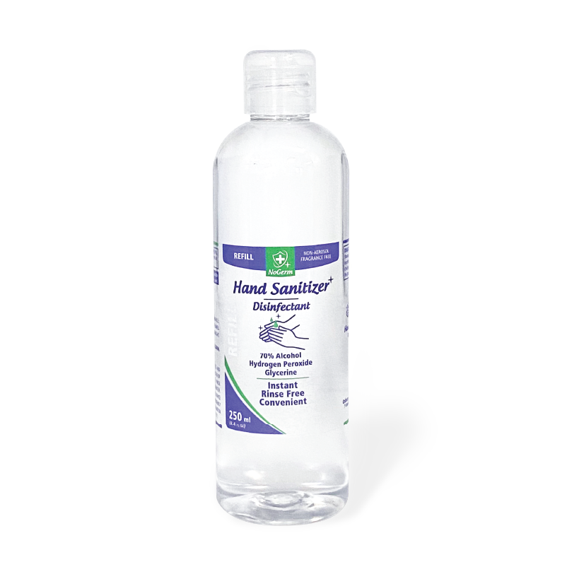 250ml bottle of alcohol based sanitiser